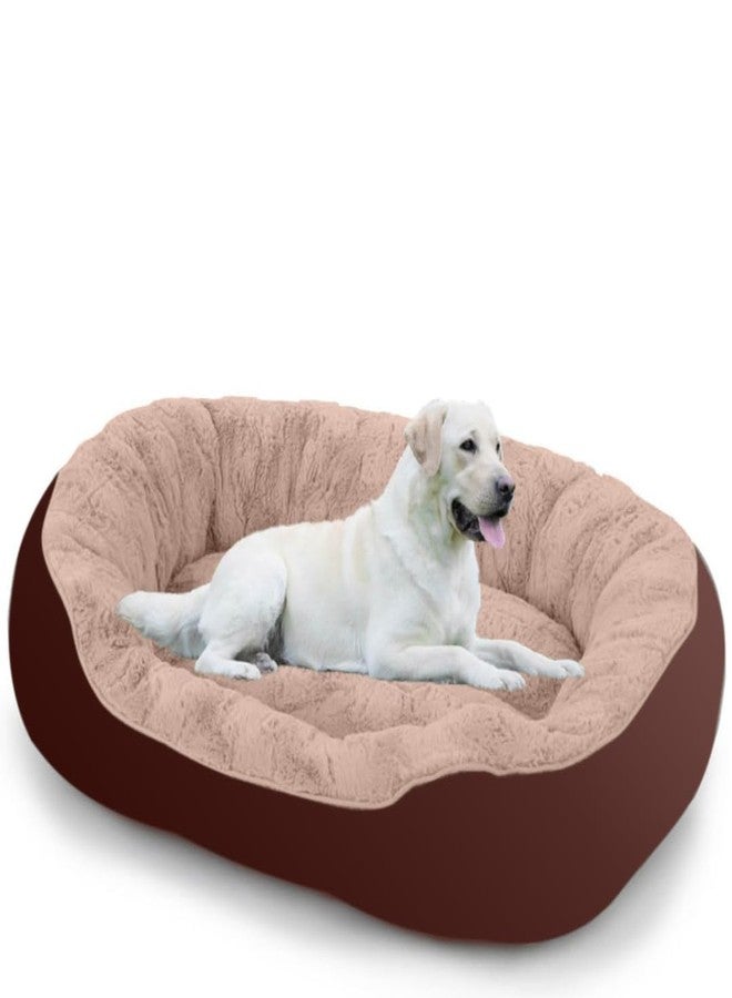DRILLY Grade A++ Fur 4XL Dog Bed for Extra Large Dogs Washable-Orthopedic Big Dog Beds | Big Breed | | Giant Human Dog Bed>> (4XL) - Image 1